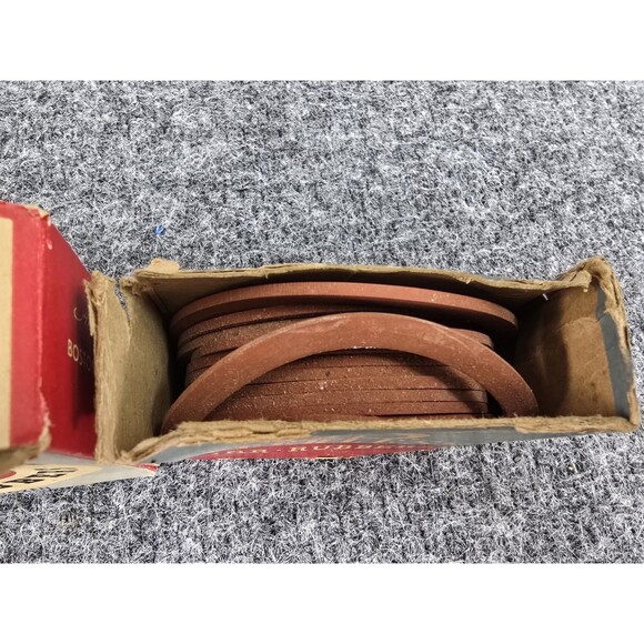 Vintage Box Of US Peerless / Bulldog Jar Rubbers Made In The USA - Picture 2 of 5